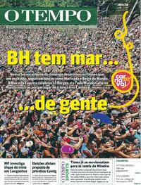 Capa do jornal Jornal O Tempo 16/02/2026