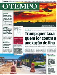 Capa do jornal Jornal O Tempo 17/01/2026