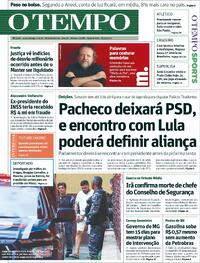 Capa do jornal Jornal O Tempo 18/03/2026