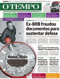 Capa do jornal Jornal O Tempo 18/04/2026