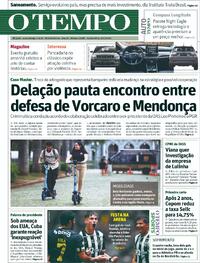 Capa do jornal Jornal O Tempo 19/03/2026