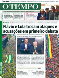 Capa Jornal O Tempo 19/10/2026