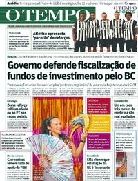 Capa do jornal Jornal O Tempo 20/01/2026