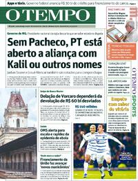 Capa do jornal Jornal O Tempo 20/05/2026