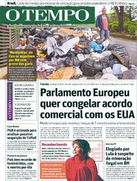 Capa do jornal Jornal O Tempo 21/01/2026
