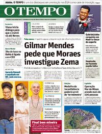 Capa do jornal Jornal O Tempo 21/04/2026