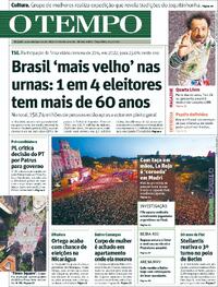Capa do jornal Jornal O Tempo 21/07/2026