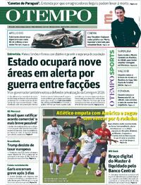 Capa do jornal Jornal O Tempo 22/01/2026