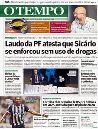 Capa do jornal Jornal O Tempo 24/04/2026