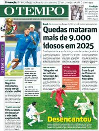 Capa Jornal O Tempo 24/06/2026