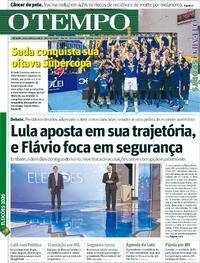 Capa do jornal Jornal O Tempo 24/10/2026