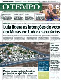 Capa do jornal Jornal O Tempo 25/03/2026
