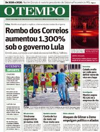 Capa do jornal Jornal O Tempo 25/04/2026