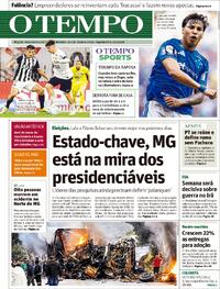 Capa do jornal Jornal O Tempo 25/05/2026