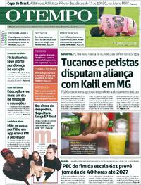 Capa do jornal Jornal O Tempo 26/05/2026
