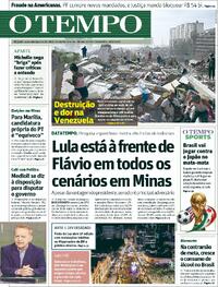 Capa Jornal O Tempo 26/06/2026