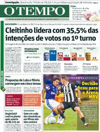 Capa Jornal O Tempo 26/08/2026