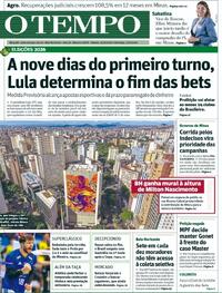 Capa Jornal O Tempo 26/09/2026