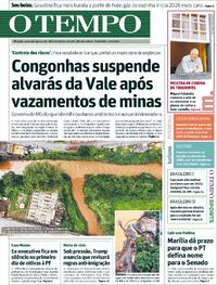 Capa do jornal Jornal O Tempo 27/01/2026