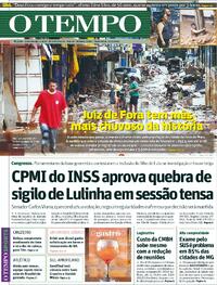 Capa do jornal Jornal O Tempo 27/02/2026