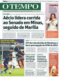 Capa do jornal Jornal O Tempo 27/03/2026