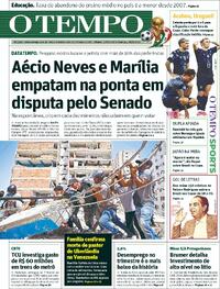 Capa Jornal O Tempo 27/06/2026