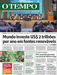 Capa do jornal Jornal O Tempo 28/01/2026