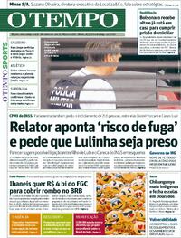 Capa do jornal Jornal O Tempo 28/03/2026