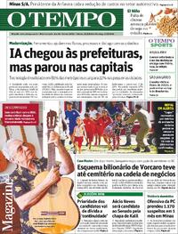 Capa Jornal O Tempo 29/08/2026