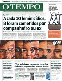 Capa do jornal Jornal O Tempo 30/03/2026