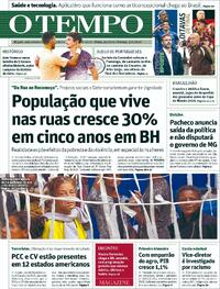 Capa do jornal Jornal O Tempo 30/05/2026