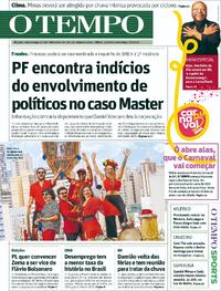 Capa do jornal Jornal O Tempo 31/01/2026