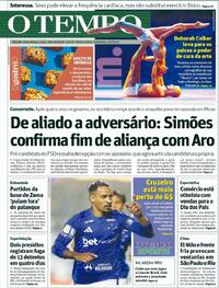 Capa Jornal O Tempo 31/07/2026