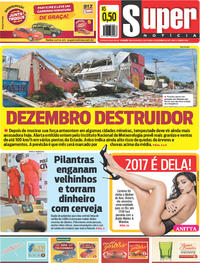 Capa do jornal Super Notícia 01/12/2017