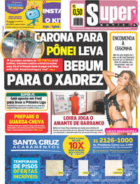 Capa do jornal Super Notícia 04/10/2017