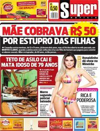 Capa do jornal Super Notícia 09/12/2017