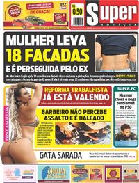 Capa do jornal Super Notícia 11/11/2017