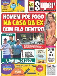 Capa do jornal Super Notícia 14/10/2017