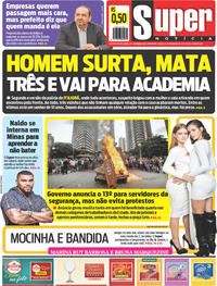 Capa do jornal Super Notícia 16/12/2017
