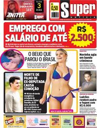 Capa do jornal Super Notícia 17/10/2017