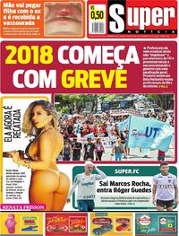 Capa do jornal Super Notícia 28/12/2017