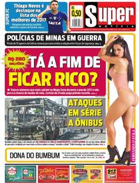 Capa do jornal Super Notícia 29/12/2017