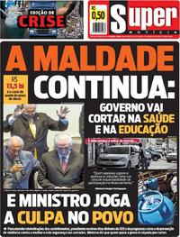 Capa do jornal Super Notícia 01/06/2018