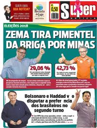 Capa do jornal Super Notícia 08/10/2018