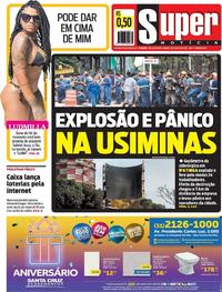 Capa do jornal Super Notícia 11/08/2018