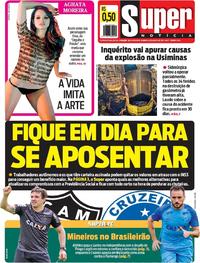 Capa do jornal Super Notícia 12/08/2018