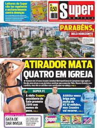 Capa do jornal Super Notícia 12/12/2018
