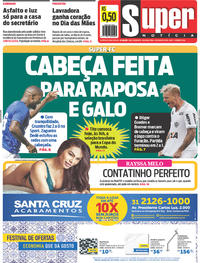 Capa do jornal Super Notícia 14/05/2018