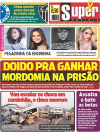 Capa do jornal Super Notícia 15/09/2018