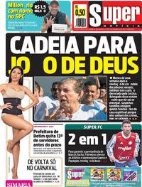 Capa do jornal Super Notícia 15/12/2018